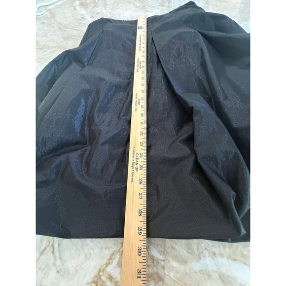 Annette Görtz A-Line box pleat bubble hem Skirt Black Size 12. Metallic sheen - Picture 7 of 8